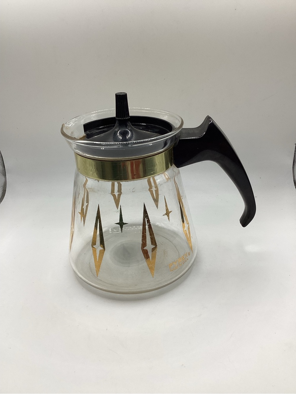 vintage Pyrex Atomic Diamond coffee mini carafe MCM